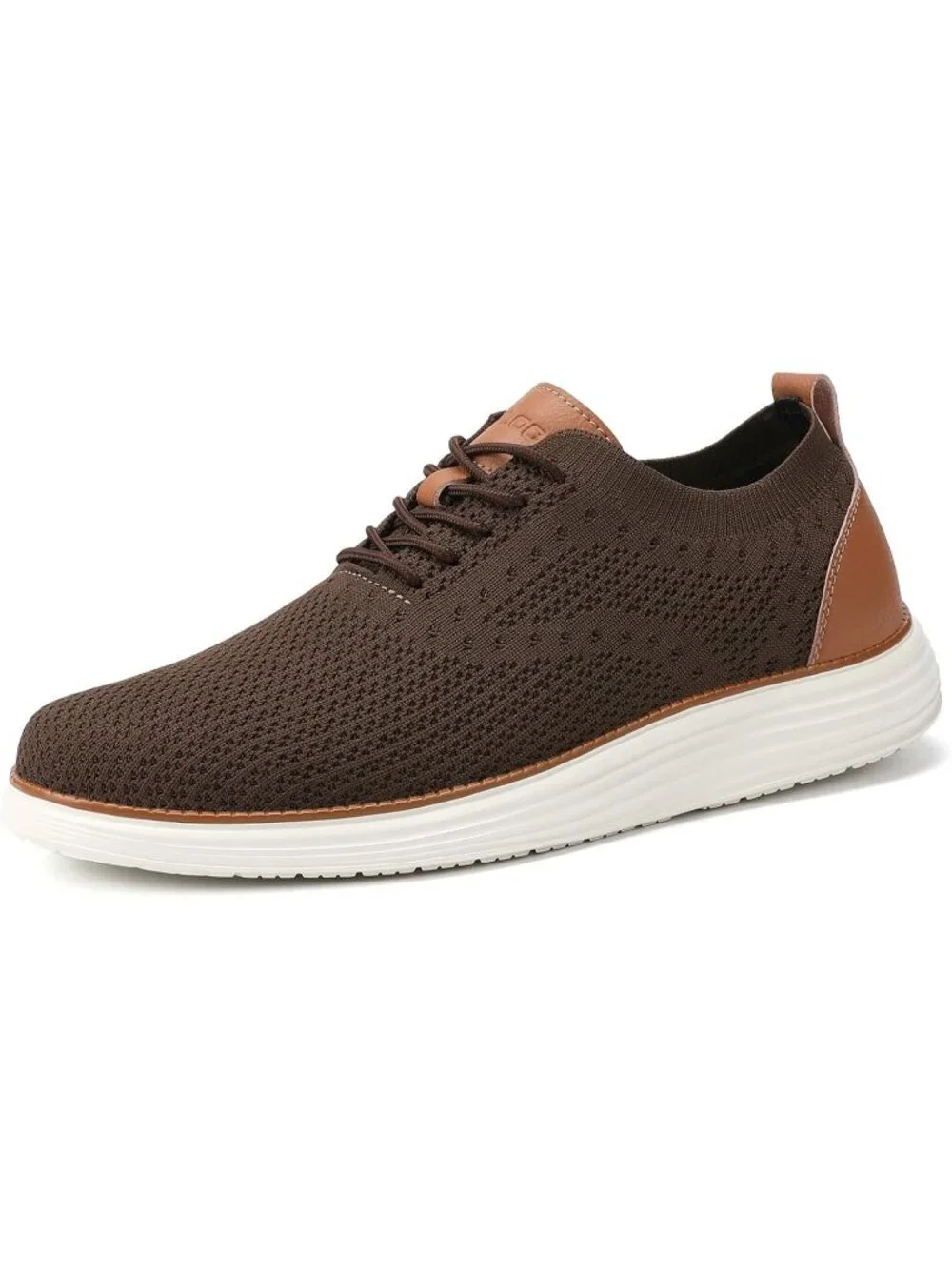 VILOCY Men's Brown Ethylene Vinyl Acetate Casual Breathable Comfortable Sneakers